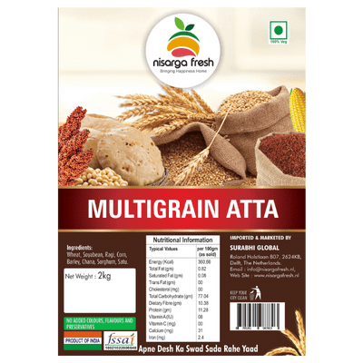 Multigrain Atta (2kg) Nisarga Fresh