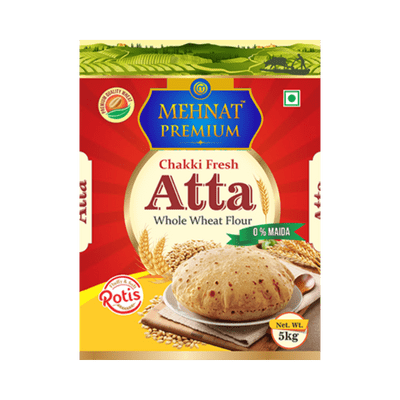 Mehnat Chakki Fresh Atta Wheat (5kg) Mehnat