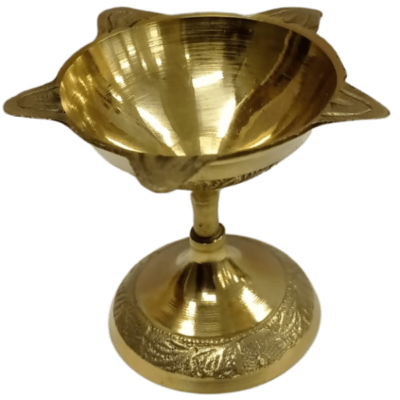 [POOJA-1190] Brass Lamp (Height 5.5, 1pc)