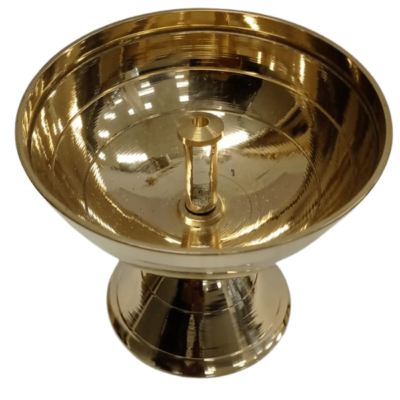 [POOJA-1183] Nandadeep Brass (Big.size 8cm Height 9cm Diameter, 1pc)