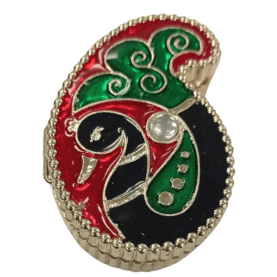 Haldi Kumkum Karanda (container) (1pc) - Peacock Design