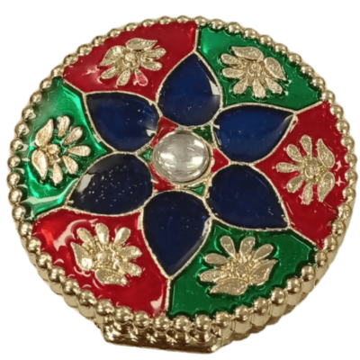 Haldi Kumkum Karanda (container) (1pc) - Circular Shape
