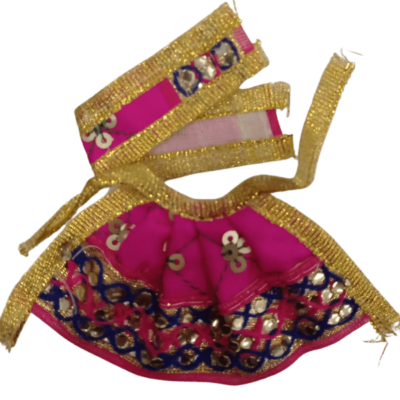 Dev Vastra (Small Size, 1pc) - Dev Vastra Magenta And Blue (Small No.7)