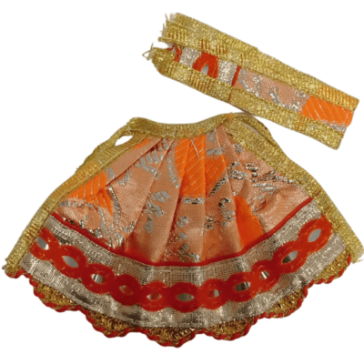 Dev Vastra (Medium Size, 1pc) - Dev Vastra Light Orange (Med No.8)