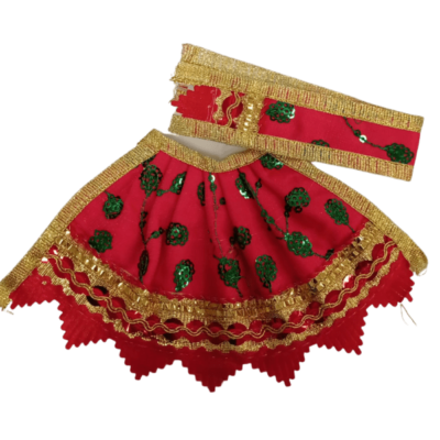 Dev Vastra (Medium Size, 1pc) - Dev Vastra Red And Green (Med No.11)