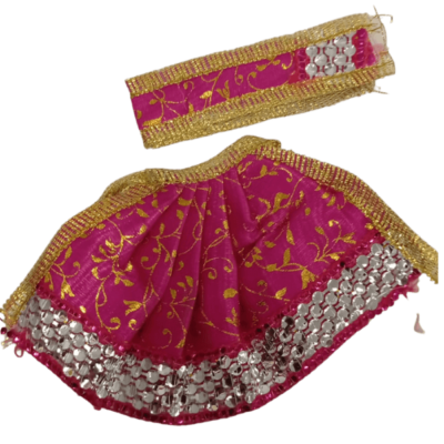 Dev Vastra (Medium Size, 1pc) - Dev Vastra Magenta And Silver (Med No.19)