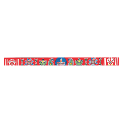 [DECO-1171] Rangoli Strip Sticker (1PC) Aprox 23" (58cm) (Diwali / Dipawali)