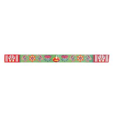 Rangoli Strip Sticker (1PC) Aprox 23" (58cm) (Diwali / Dipawali) - Rangoli Strip Sticker (1PC) Aprox 23" No3