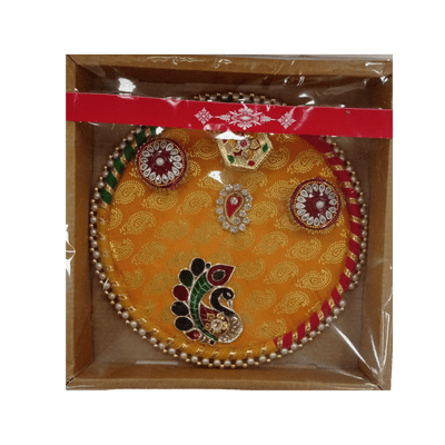[POOJA-1045] Decorated Pooja Thali (1pc)