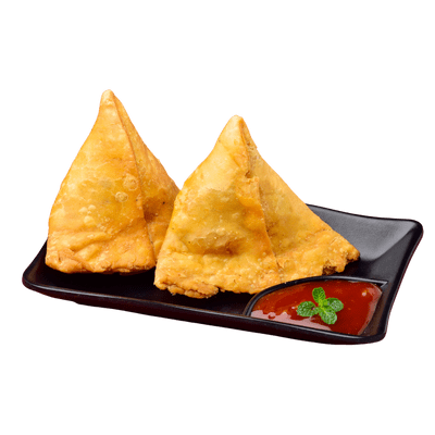 [NFK-12] Samosa (big size 2pcs) with tamarind chutney