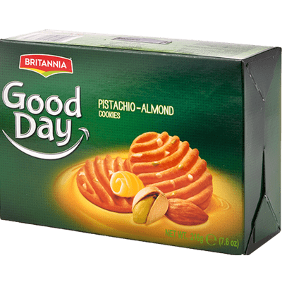 Good Day Biscuits Pista Almond (216g) Britannia