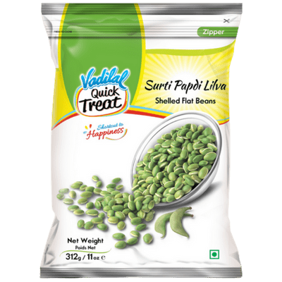 Frozen Surti Papdi Lilva  (312g) Vadilal