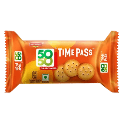 Britannia 50-50 Time Pass (Cracker 40g) x4 Britannia