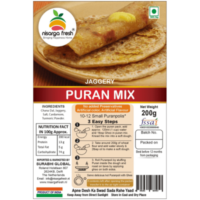 Puran Mix with Sugar (200g) Nisarga Fresh
