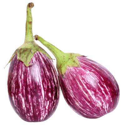 [VEG-63] Purple Brinjals with white stripes (250g)