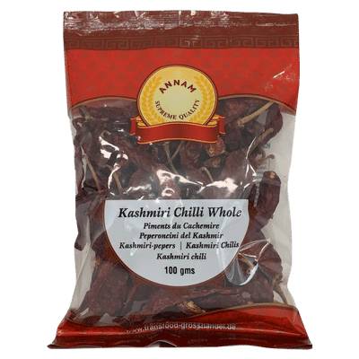 Kashmiri Chilli Whole (100g) Annam
