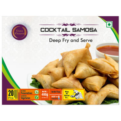 Frozen Cocktail Samosa (20pcs-400g) Khana Khazana