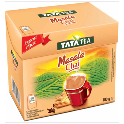 Masala Chai 50 Tea Bags (100g) Tata Tea