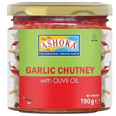 Garlic Chutney (with olive oil) (190g) Ashoka