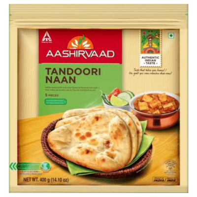 Tandoori Naan (Frozen) (400g) Aashirvaad