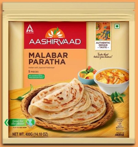 Malabar Paratha (Frozen) (400g) Aashirvaad