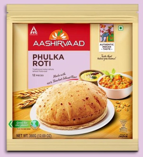 Phulka Roti (Frozen) (360g) Aashirvaad