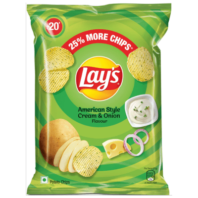 Cream &amp; Onion Flavour (50g) Lays