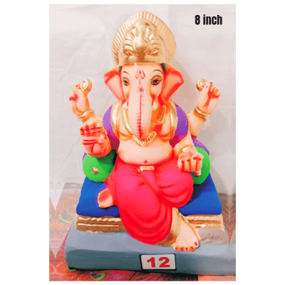 [GANESHA 3] Ganesha Idol Nr. 12: Size ~8 Inch (Eco Friendly) Pickup from Delft Store