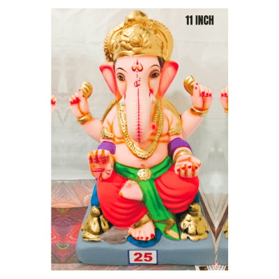 [GANESHA 13] Ganesha Idol Nr. 25: Size ~11 Inch (Eco Friendly) Pickup from Delft Store