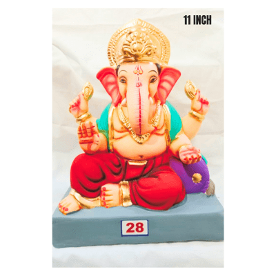 [GANESHA 15] Ganesha Idol Nr. 28: Size ~11 Inch (Eco Friendly) Pickup from Delft Store