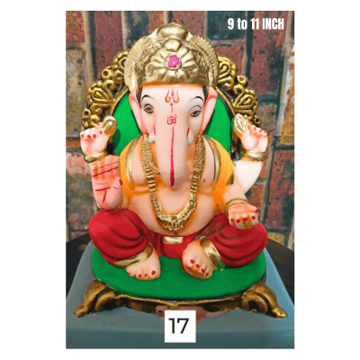 [GANESHA 7] Ganesha Idol Nr. 17: Size ~9-11 Inch (Eco Friendly) Pickup from Delft Store