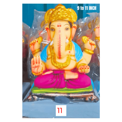 [GANESHA 2] Ganesha Idol Nr. 11: Size ~9-11 Inch (Eco Friendly) Pickup from Delft Store