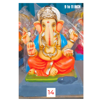 [GANESHA 5] Ganesha Idol Nr. 14: Size ~9-11 Inch (Eco Friendly) Pickup from Delft Store