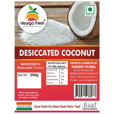 Desiccated Coconut (250g) Nisarga Fresh