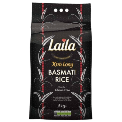 Laila Extra Long Basmati Rice (Black) (5kg) Laila