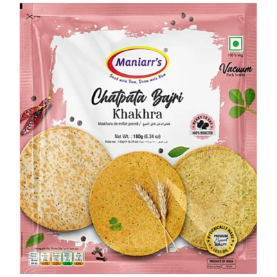 Chatpata Bajri Khakhra (180g) Maniarr's
