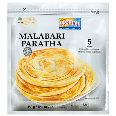 Frozen Malabari Paratha (350g, 5pcs, Frozen) Ashoka