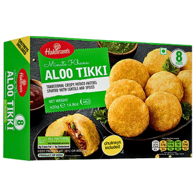 Frozen Aloo Tikki  (420g, 8pc) Haldiram
