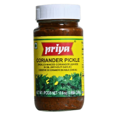 Coriander Pickle (Without Garlic) (300g) Priya