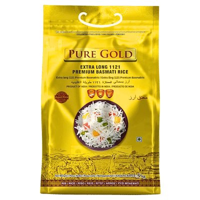 Extra Long 1121 Premium Basmati Rice (5kg) PURE GOLD